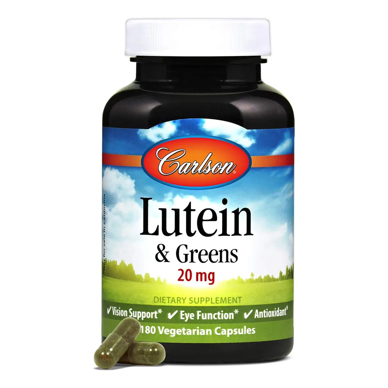 Luteina Y Verduras 20 Mg 180 Capsulas Soporte Vision Antioxidante