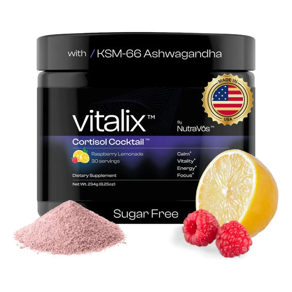 Mezcla Adaptogena Bebida Limon Reduce Estres Ashwagandha Magnesio LTeanina