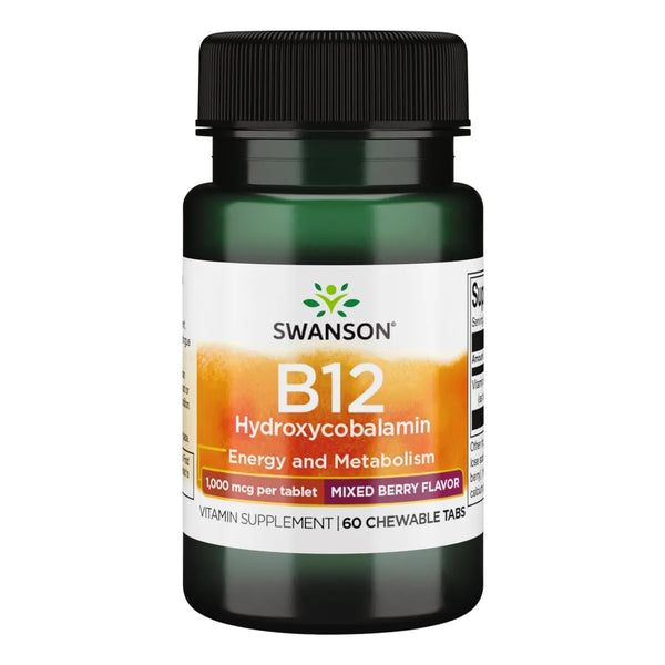 Vitamina B12 1000 Mcg 60 Tabletas Masticables Energia Y Metabolismo