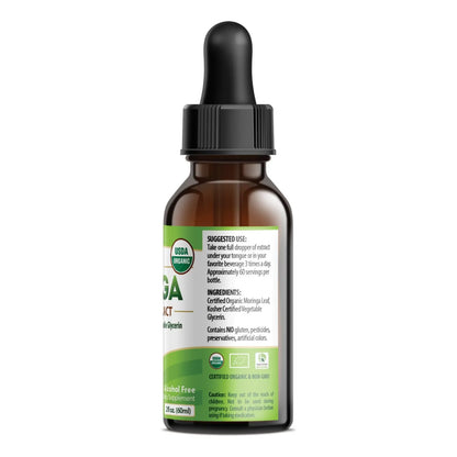 Extracto Liquido De Moringa Organico Certificado Usda Absorcion Rapida