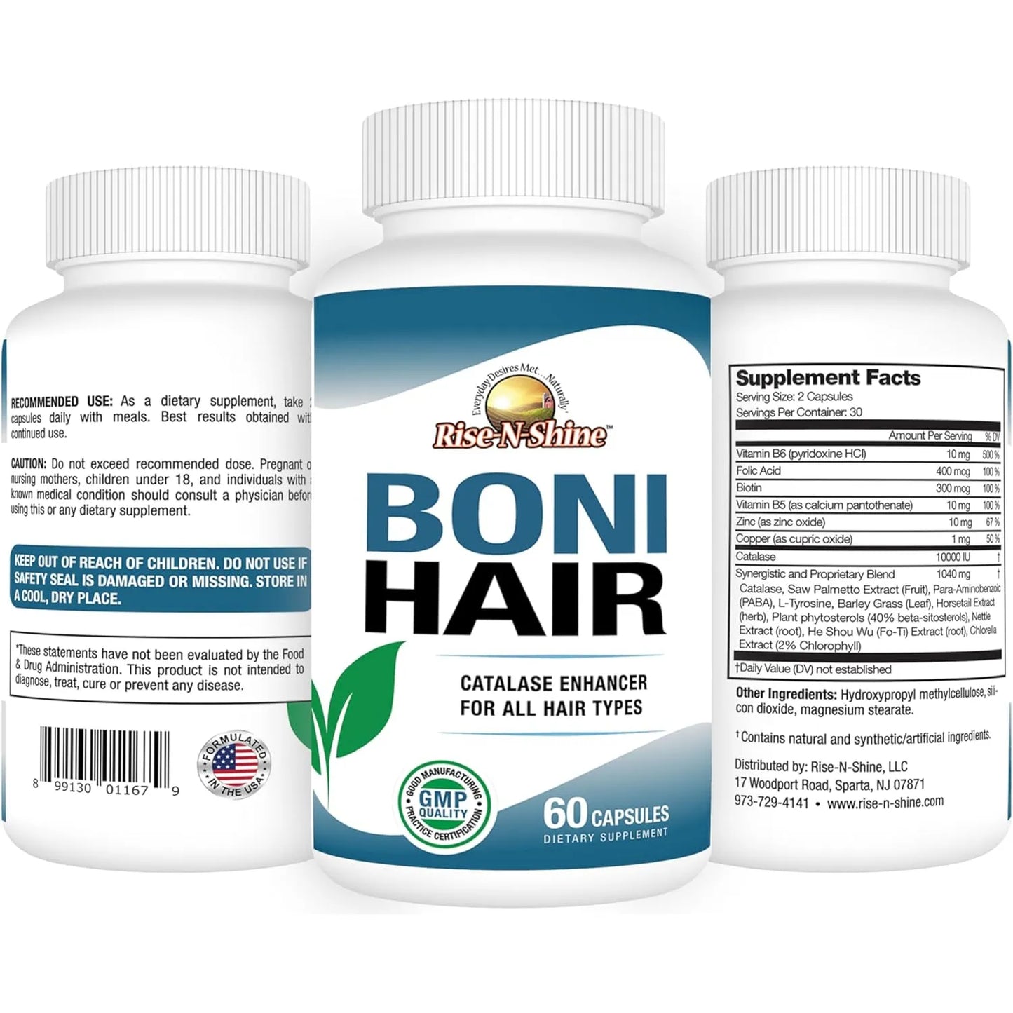 Capsulas Cabello Vibrante 10000 Ui Catalasa Palma Enana Biotina