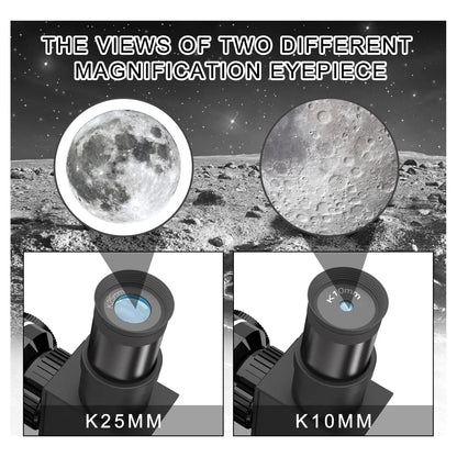 Telescopio Astronomico Refractor Con Tripode Ajustable Ideal Para Principiantes Y Adultos