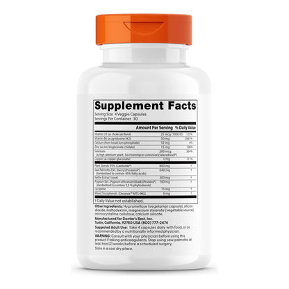 Doctors Best Formula Integral Prostata Palma Enana Pygeum Africano 120 Caps
