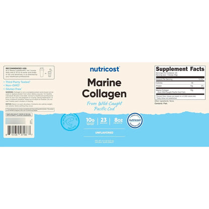 Colageno Marino En Polvo Nutricost Pescado Silvestre 226g 23 Porciones