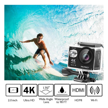 Akaso Ek7000 4K Wifi Ultra HD Cámara De Acción Impermeable Con Control Remoto