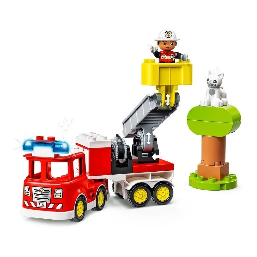 Kit De Construcción Lego Duplo Camión De Bomberos 10969 Con Luces Y Sonido