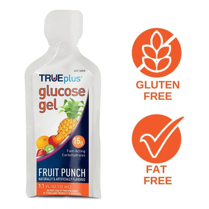 Gel De Glucosa TRUEplus Sabor Ponche De Frutas Energia Rapida Sin Gluten