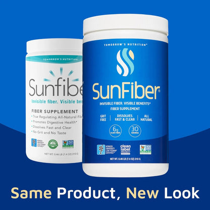 SunFiber Fibra Prebiótica Soluble Para Bienestar Digestivo Con Goma Guar Vegano 30 Porciones