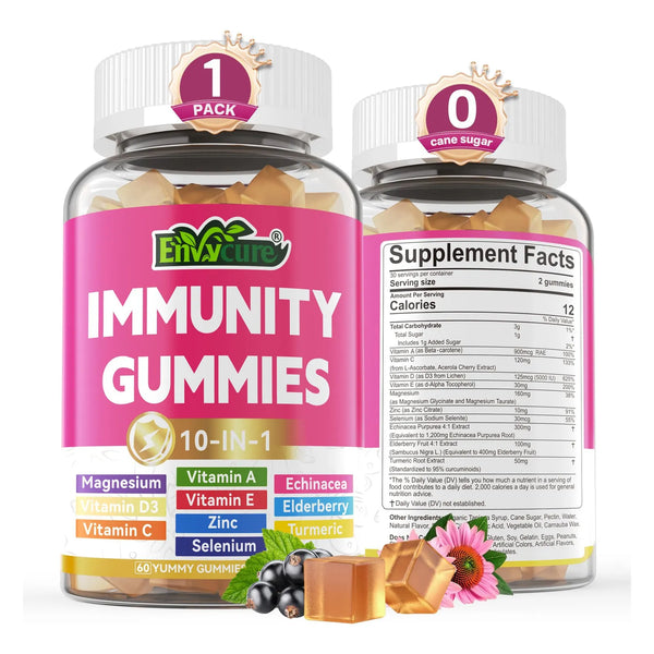 Gomitas Multivitamínicas Bayas De Saúco Refuerzan Inmunidad Con Vitaminas A C D3 E Zinc