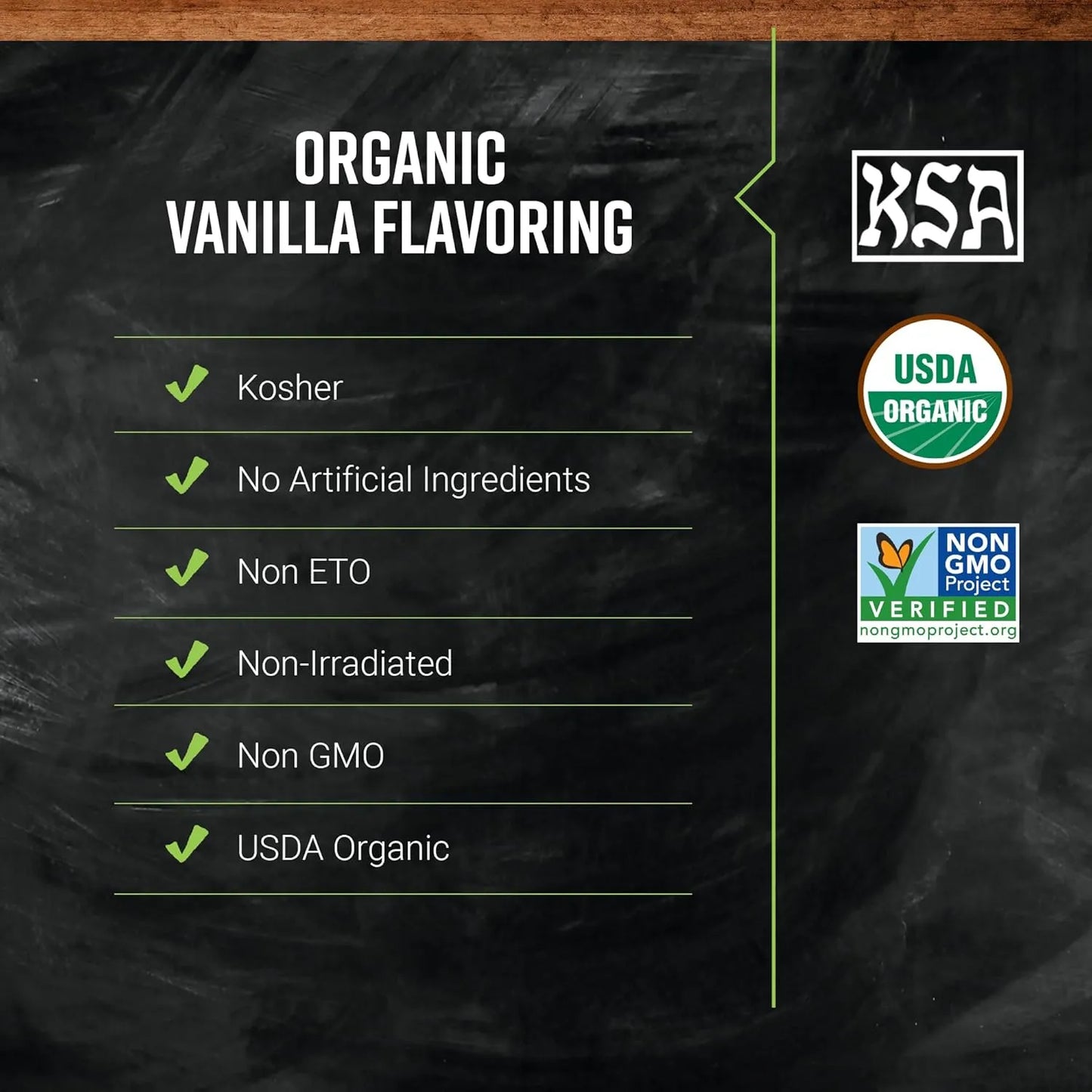Extracto De Vainilla Orgánico 118 Ml Sabor Natural Aromatiza Postres Y Bebidas