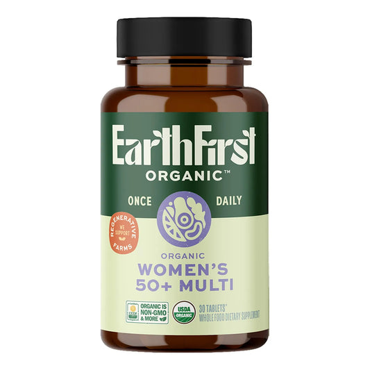 Multivitamínico Orgánico Mujeres 50+ 30 Tabletas Huesos Corazón USDA