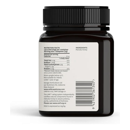 Miel De Manuka Pura Cruda UMF 10 MGO 263 WildCape 100 Natural Nueva Zelanda