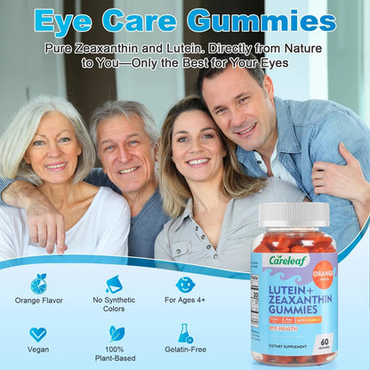Gomitas Veganas De Luteina 12 Mg Con Zeaxantina Y Vitamina A Para Salud Ocular