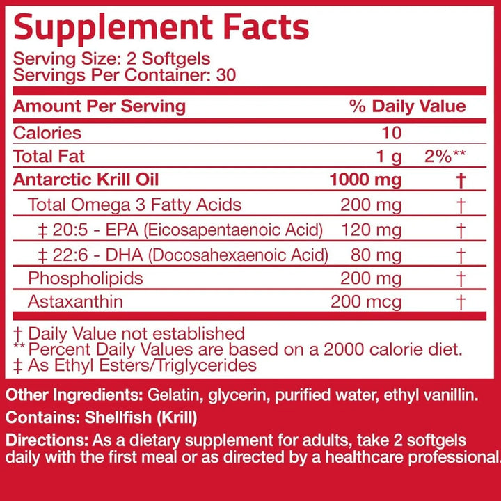 Aceite De Krill Antartico 1000 Mg Omega-3 Epa Y Dha 60 Cap - Imagen 8