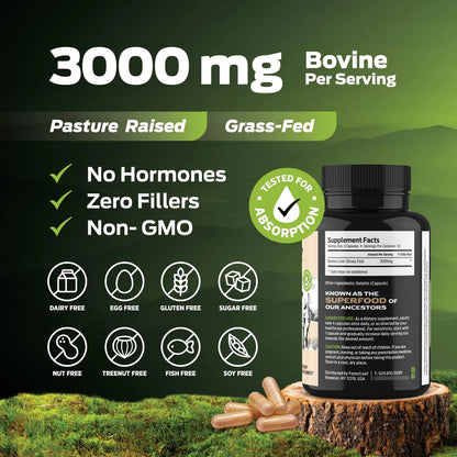 Capsulas De Higado De Carne Alimentada Con Pasto 3000 Mg Energia Y Nutricion Pura