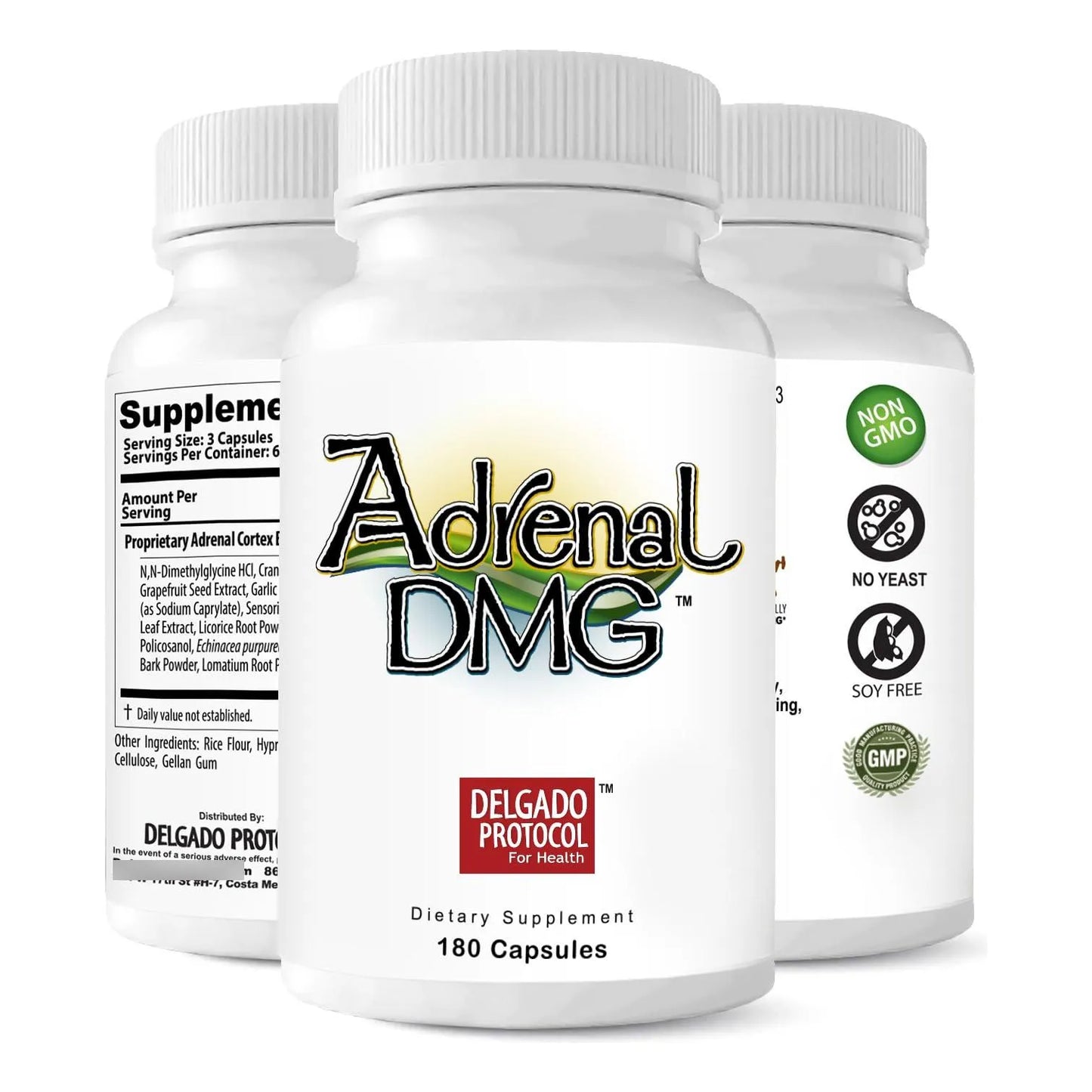 Adrenal DMG 180 Cápsulas Energía Diurna Sueño Reparador Reduce Estrés