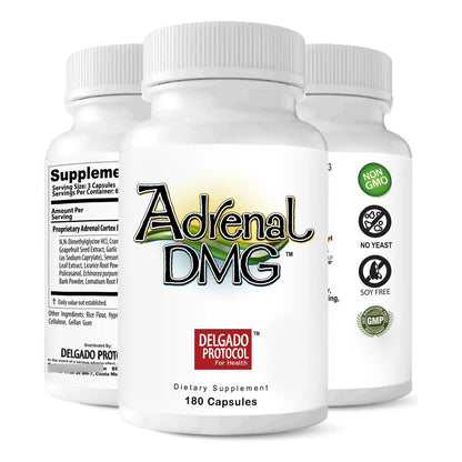 Adrenal DMG 180 Cápsulas Energía Diurna Sueño Reparador Reduce Estrés