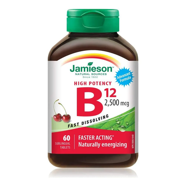 Vitamina B12 2500 Mcg Metilcobalamina 60 Tabletas Sublingual Energia Y Concentracion