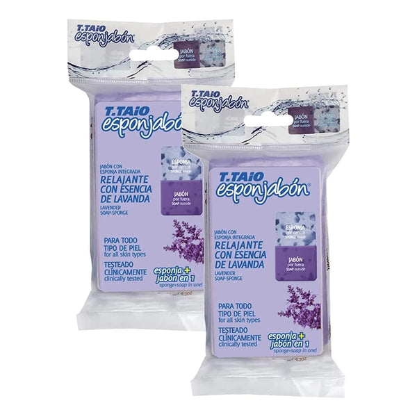 Esponjas De Jabon Aromaticas Lavanda Paquete Doble Calidad Premium