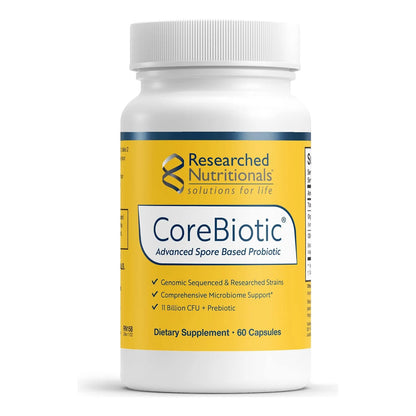CoreBiotic Suplemento Salud Intestinal Prebióticos Probióticos 3 Cepas EEUU