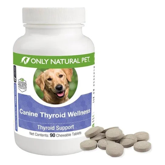 Suplemento Thyroid Wellness Para Perros 90 Tabletas Masticables Apoya Tiroides Y Metabolismo