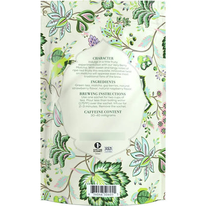 Té Matcha Sabor Berry Bolsa 50 Bolsitas Antioxidante Y Energizante