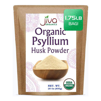 Polvo De Cascara De Psyllium 794g Fibra Fina Keto Sin Gluten Organico