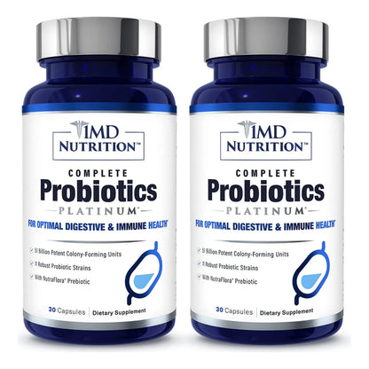 1MD Complete Probiotics Platinum 51 Mil Millones Ufc 11 Cepas Salud Digestiva E Inmunológica