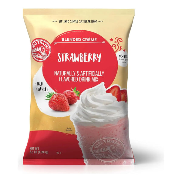 Big Train Polvo Para Bebidas Creme Kidz Kreamz Sabor Fresa Preparacion Instantanea