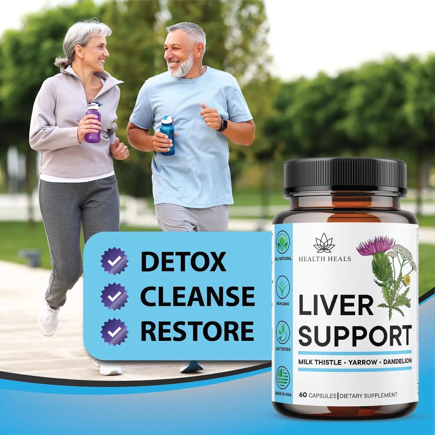 Suplemento Hepatico Natural Con Cardo Mariano 120 Capsulas Desintoxicante Y Regenerador