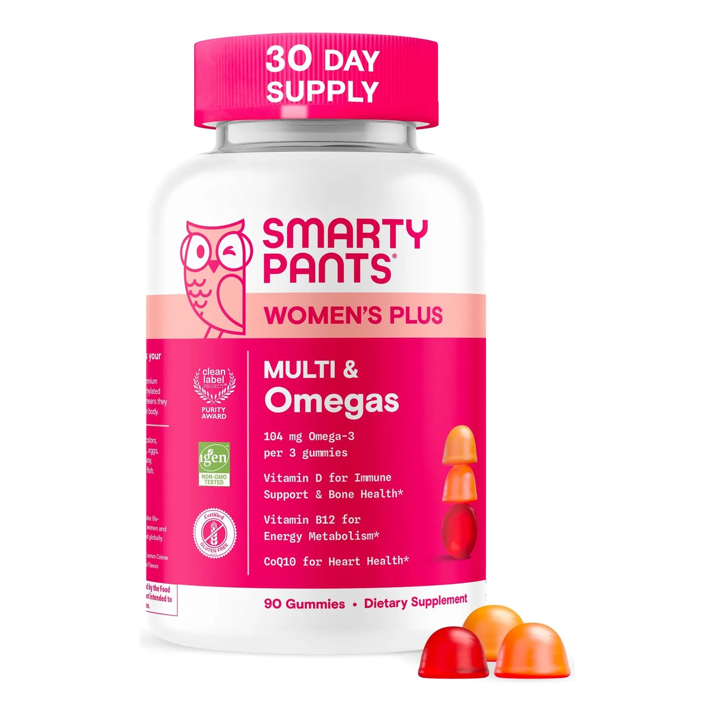 Gomitas Multivitamínicas Mujer Omega 3 DHA EPA Metilfolato 90 Unidades
