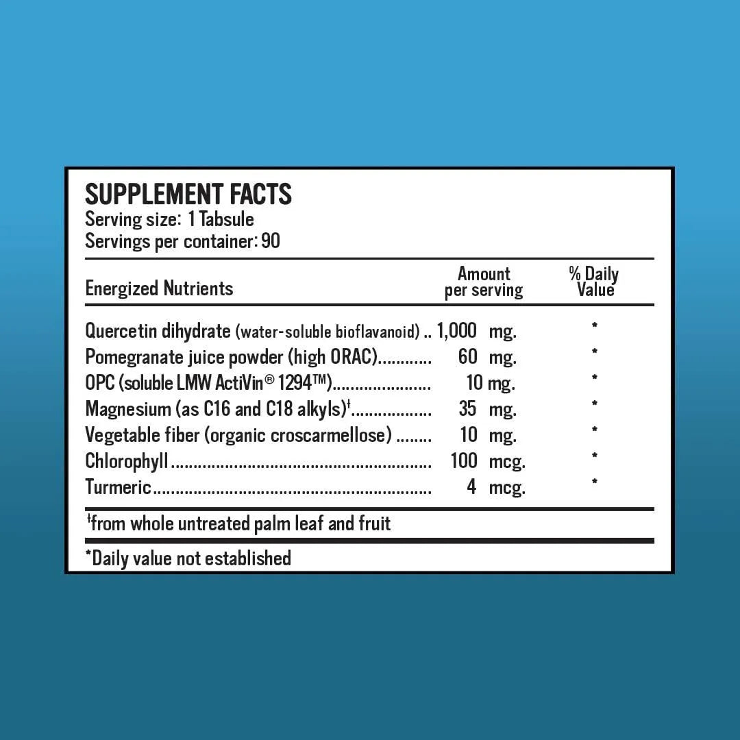 Quercetina 1000 Mg Antioxidante Con Jugo De Granada Y OPC 90 Capsulas