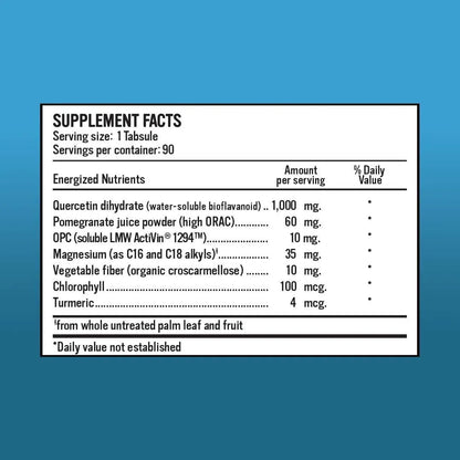 Quercetina 1000 Mg Antioxidante Con Jugo De Granada Y OPC 90 Capsulas