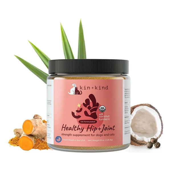 Suplemento Orgánico Articulaciones Perros Gatos Con Cúrcuma Y Pimienta Negra USDA Organic