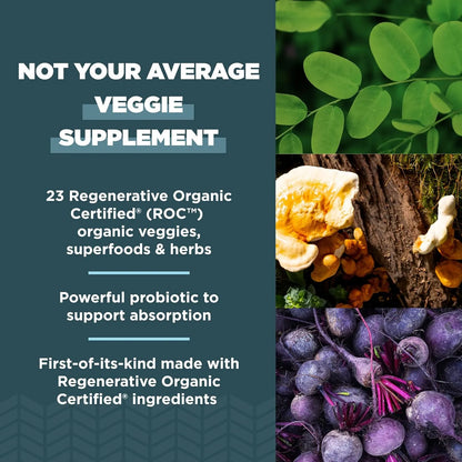 Cápsulas SuperVeggies Orgánicas Para Salud Intestinal Y Sistema Inmunológico Ancient Nutrition