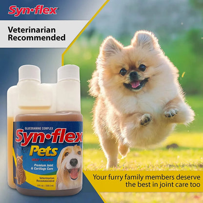 Complejo Líquido De Glucosamina Y Condroitina Para Perros Y Gatos Salud Articular Sabor Carne