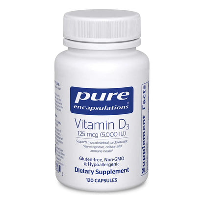 Vitamina D3 5000 IU Huesos Fuertes Inmunidad Poderosa 120 Caps