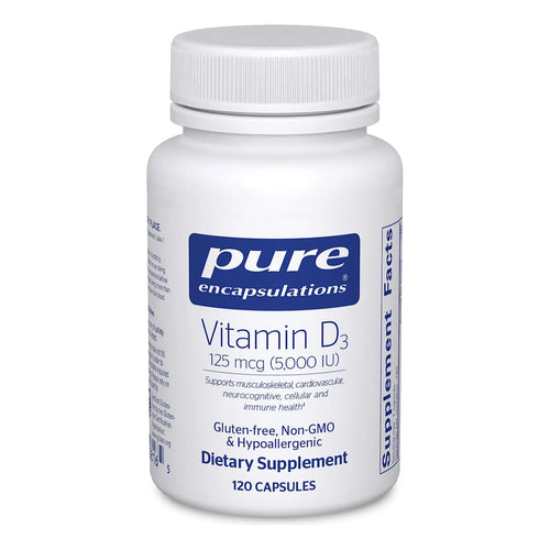 Vitamina D3 5000 IU Huesos Fuertes Inmunidad Poderosa 120 Caps