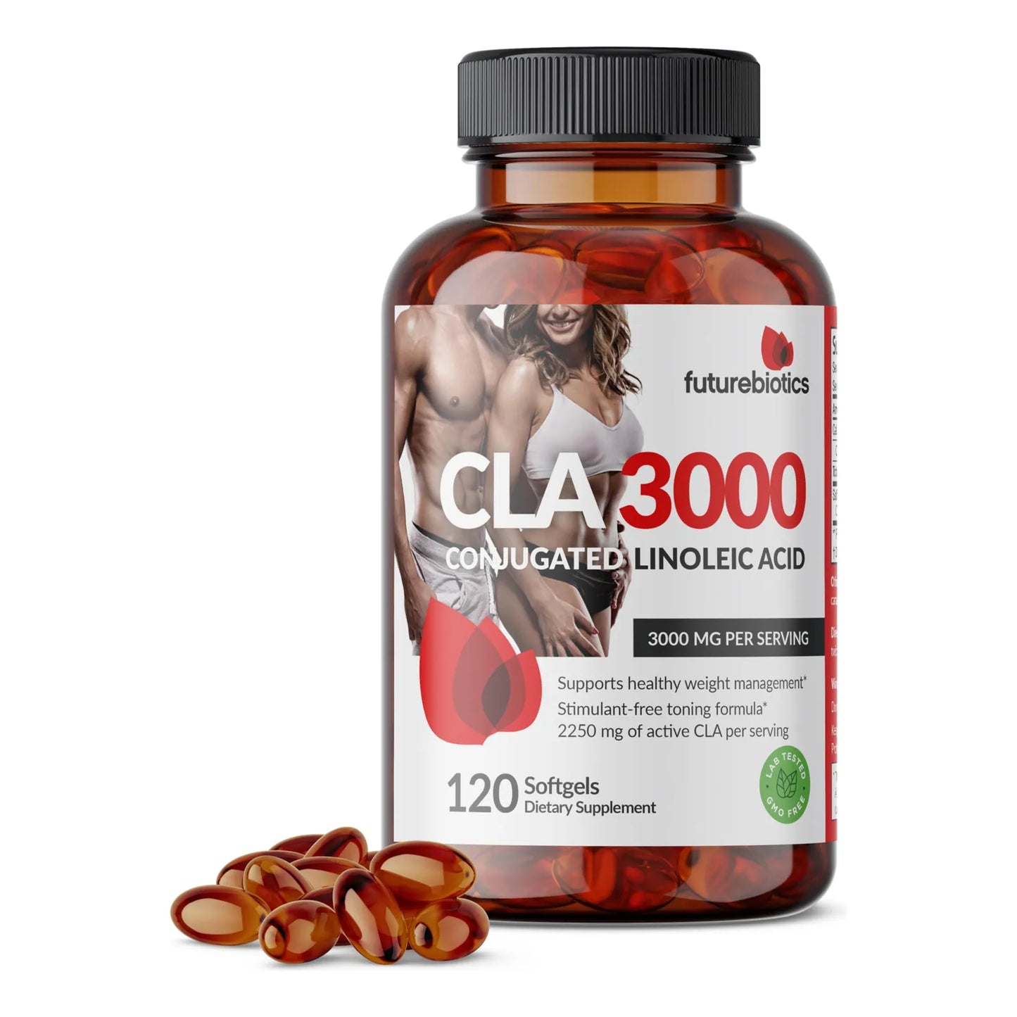 CLA 3000 Extra High Potency 120 Cápsulas Ácido Linoleico Conjugado Sin OMG