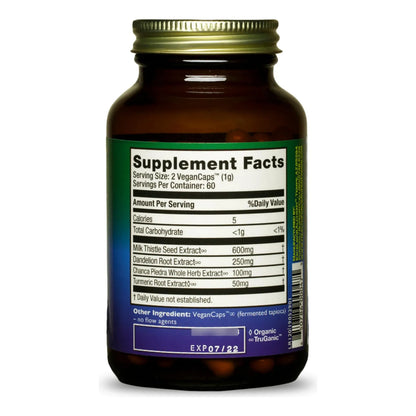 Liver Rescue 120 Capsulas Desintoxicante Hepatico Natural Con Cardo Mariano Y Diente De Leon Vegano Sin Gluten
