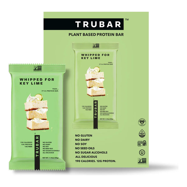 Barra De Proteína Vegana Batida Lima Clave Alta Fibra Baja En Grasa