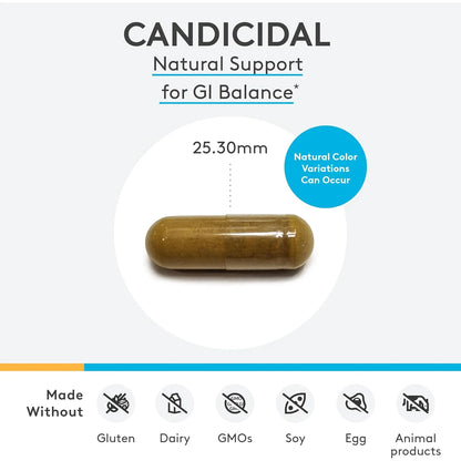Xymogen Candicida 60 Capsulas Equilibrio Microbiano Salud Gastrointestinal