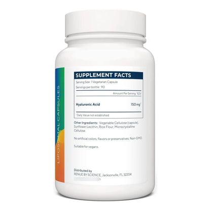 Ácido Hialurónico Liposomal 90 Cápsulas 150 Mg Hidratación Piel Y Articulaciones