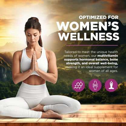 Multivitaminico Mujeres Vitaminas A B C D E Hierro Calcio Magnesio Energia Piel