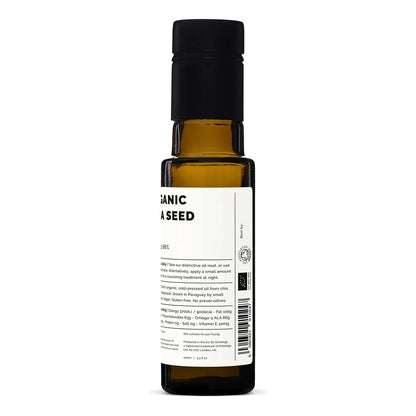 Aceite De Chía Orgánico Prensado En Frío Rico En Omega 3 Y Vitamina E 100 Ml