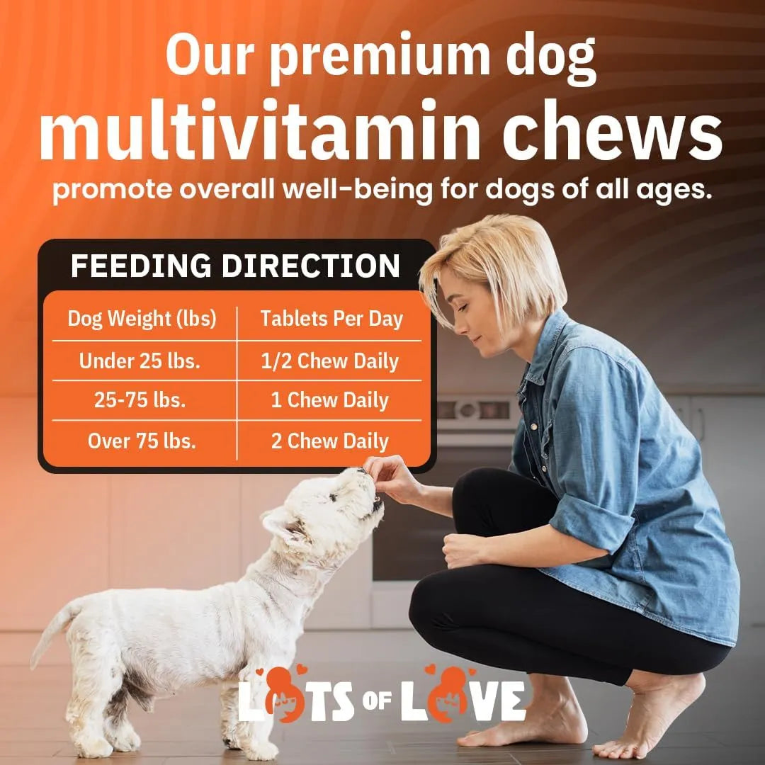 Masticables Multivitamínicos Diarios Para Perros 60 Unidades Salud Y Vitalidad