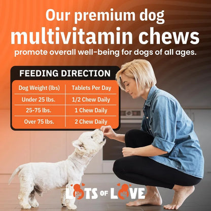 Masticables Multivitamínicos Diarios Para Perros 60 Unidades Salud Y Vitalidad