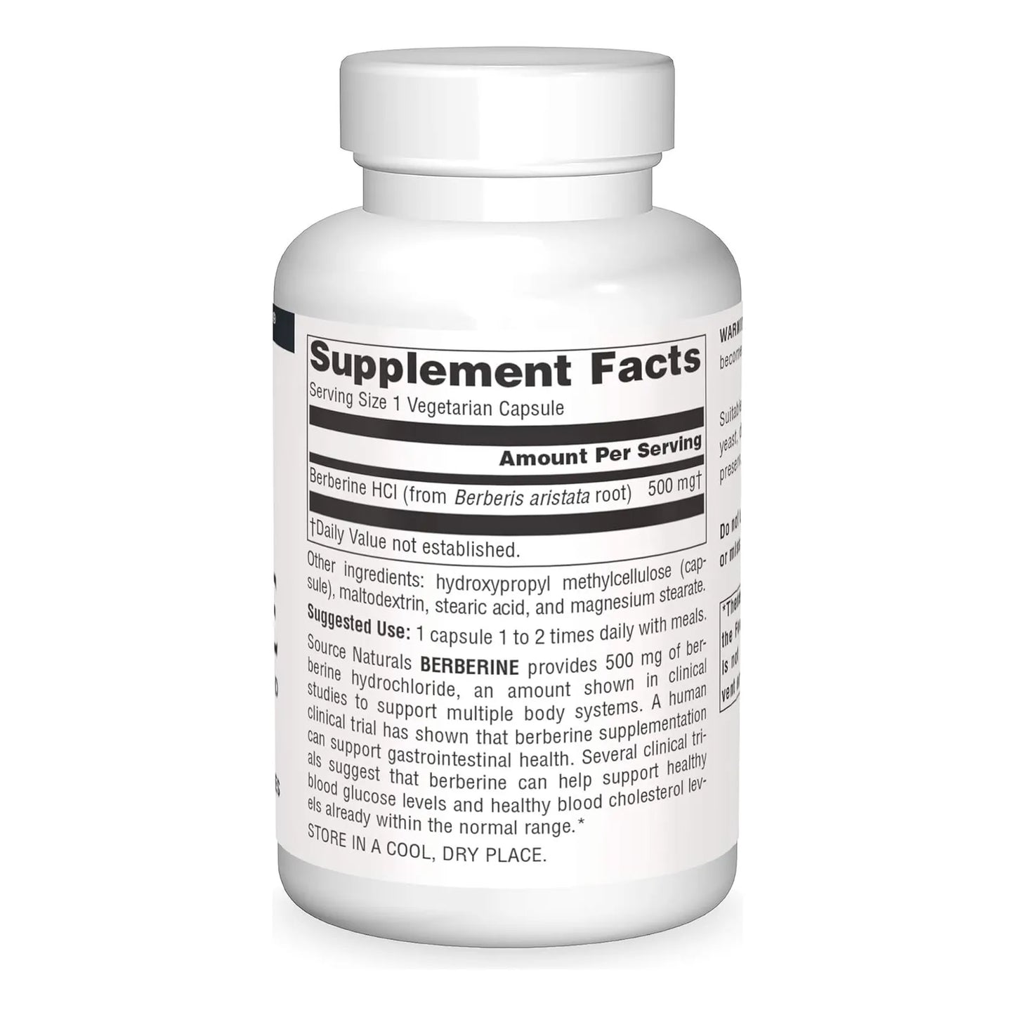 Capsulas De Berberina 500 Mg Apoyo Gastrointestinal Source Naturals 120 Unidades Vegano