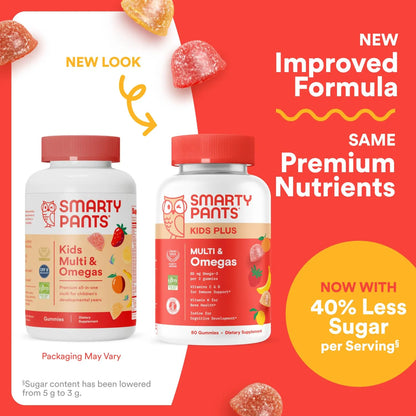Gomitas Multivitamínicas Infantiles Con Omega 3 DHA EPA 80 Unidades