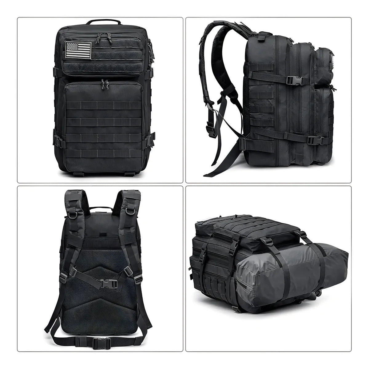 G4free Mochila Tactica Militar 40L 3 Dias Resistente Ajustable Multibolsillos